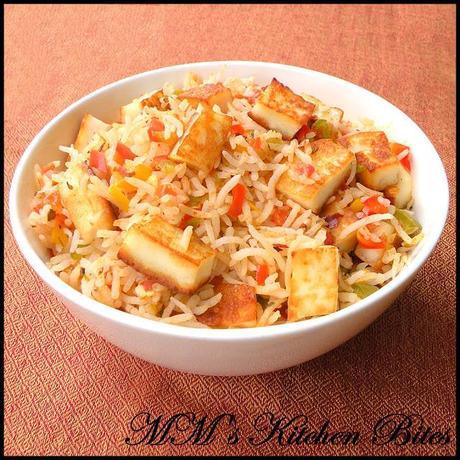 Cottage Cheese Fried Rice...Hungry Kya??