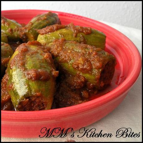 Potoler Dolma/Stuffed Pointed gourd...make it Non-Veg or Veg