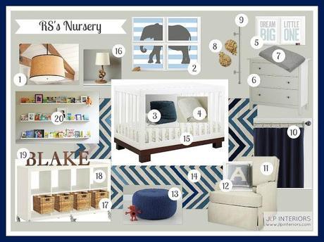 E-Design: RS's Blue and Gray Nursery