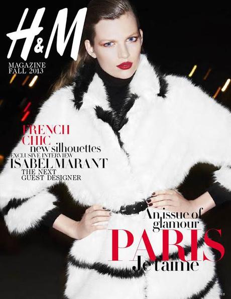 BETTE FRANKE STARS IN H&M; MAGAZINE FALL 2013