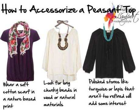 How to Accessorize a Peasant Top