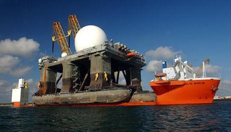 Huge Semi-Submersible Ships