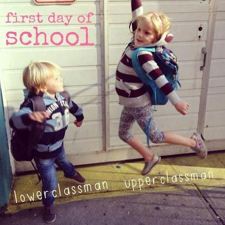 The big day. Surprisingly no tears. #school #day #morning #jump for #joy