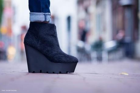 cheap monday ponyhair monolit boots
