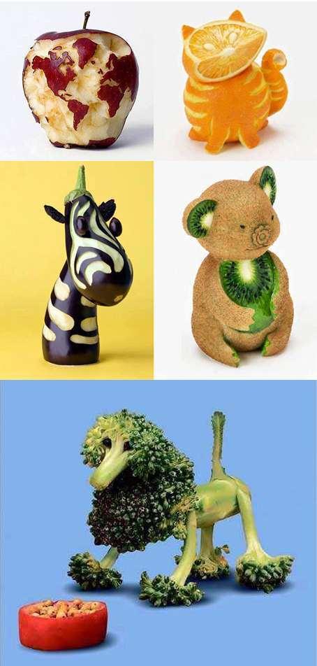 Fruit and vegetable carvings