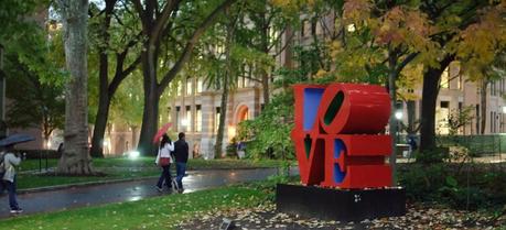 The stylized “Love” symbol on the University of Pennsylvania campus (Credit: Flickr @ InSapphoWeTrust http://www.flickr.com/photos/skinnylawyer/)