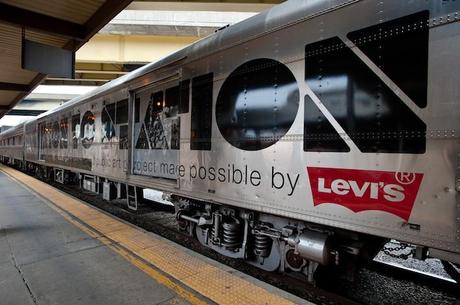 The Station to Station train parked at Union Station in Pittsburgh, PA.