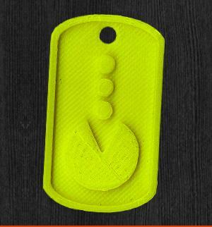 Latest NERD TAGS Pay Homage to Futurama and a Classic Game Pac-Man (yellow)