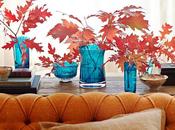 Blue Vases Fall Home Decor Inspiration