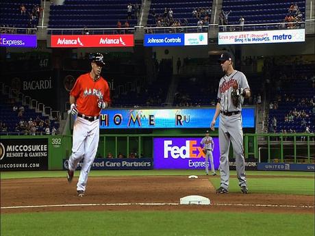 Jose Fernandez Hits First Career MLB Home Run.  Celebrates In Style.