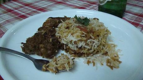 Sunday Dum Chicken Biryani and Cold beer