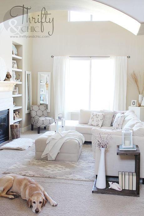 DIY Babyproofing: Neutral Living Room Before & After!