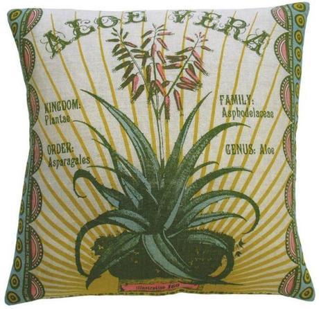 20x 20 Linen Aloe Vera Pillow from the Botanica Collection by Koko Company