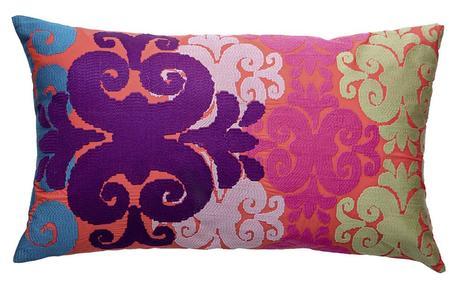 15 x 27 Cotton Totem Embroidered Pillow design by Koko Company