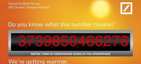 The Deutsche Bank Carbon Counter website widget. For more information visit know-the-number.com.