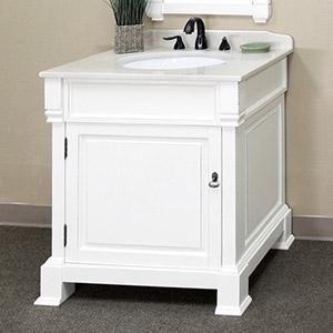 Transitional vanities like the Helena are a great fit in your bathroom