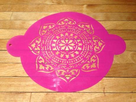 my cake decorating magazine large circular stencil intricate pattern used for bollywood themes