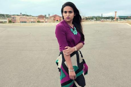 Fall Colors, DKNY Skirt, Nine West Shoes, via TJ Maxx, Tanvii.com