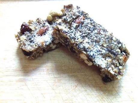 No-Bake Granola Bars (gluten-free, low sugar)