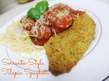 Food Fridays: Sorrento-Style Tilapia Spaghetti {Recipe}