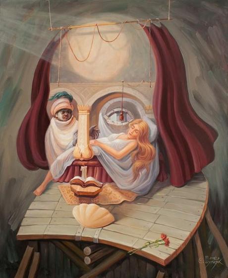 Images of Historical Figures Hidden in Optical Illusion Oil Paintings by Oleg Shuplyak