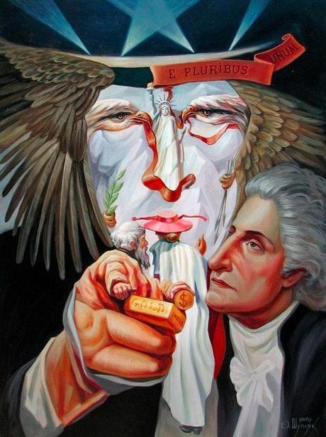 Images of Historical Figures Hidden in Optical Illusion Oil Paintings by Oleg Shuplyak