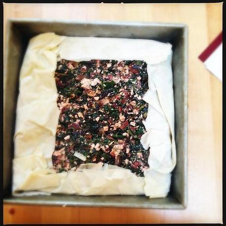 Another herb pie from #TastingJrslm.  Assembly 2