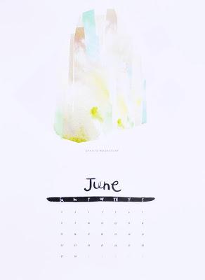 paper fix | watercolor calendar