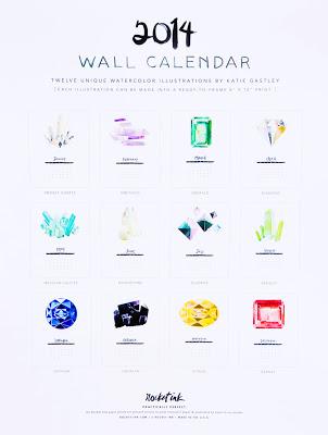 paper fix | watercolor calendar
