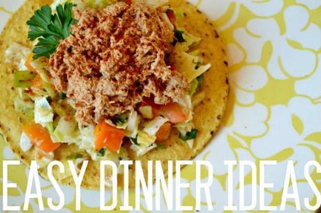 dinner, recipes, ideas, tuna, mexican, tostada