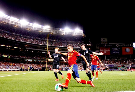 new york city spot: yankee stadium (for a soccer game?)