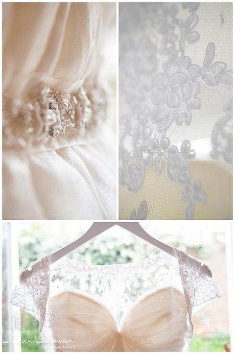Brides dress collage