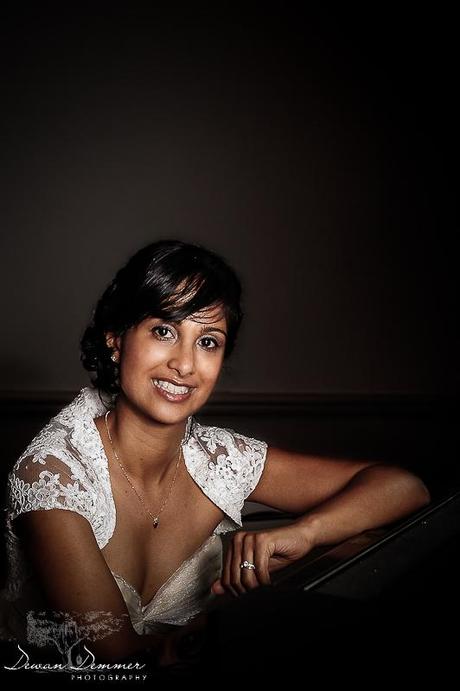 Bridal Portrait at piano