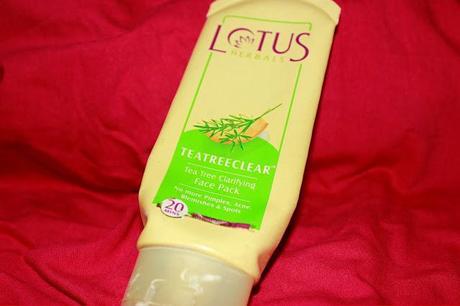 Lotus Herbals - Tea Tree Clarifying Face pack Review