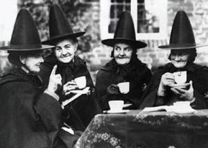 Some LAP groupies having tea before a autograph signing in Salem, Massachusetts.