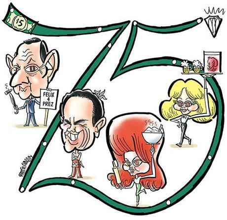 Calling All Caricature Lovers: Another Edition Of “Name That Idiot Celeb” caricatures of celebrities who attended Northwestern University: Tony Randall famous for The Odd Couple; movie star Warren Beatty; singer Ann-Margret; television actress Shelley Long of Cheers