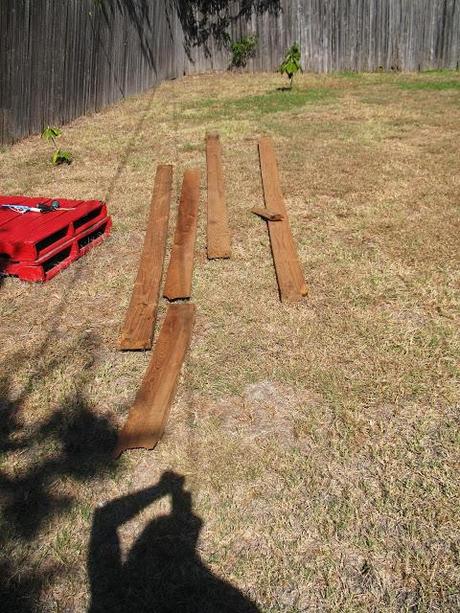 DIY reclaimed wood shelves