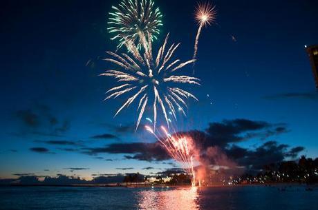 fireworks at the hilton