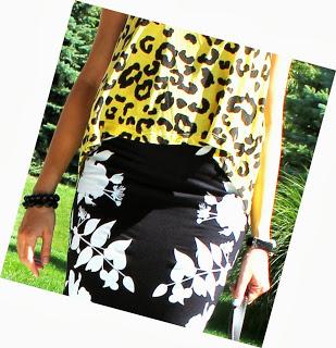 Mixed Messages - The Printed Pencil Skirt
