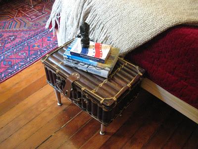DIY: Vintage Suitcase turned into a Foot of the Bed Table
