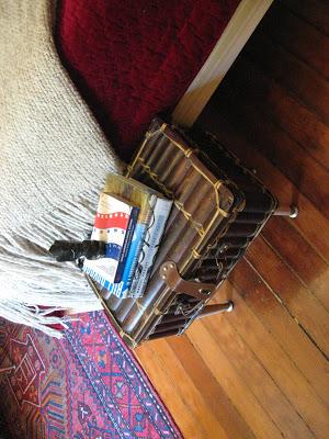 DIY: Vintage Suitcase turned into a Foot of the Bed Table