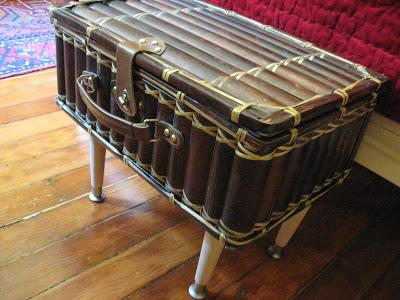 DIY: Vintage Suitcase turned into a Foot of the Bed Table