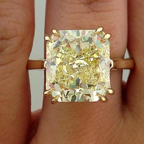 Fancy Yellow diamond ring