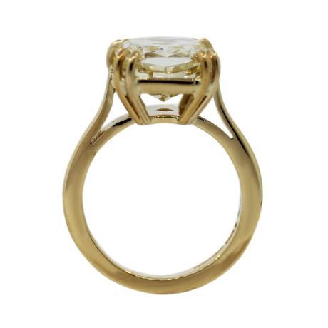 Yellow diamond solitaire engagement ring