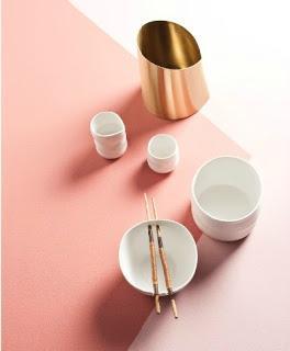 inspiration board | pink + gold