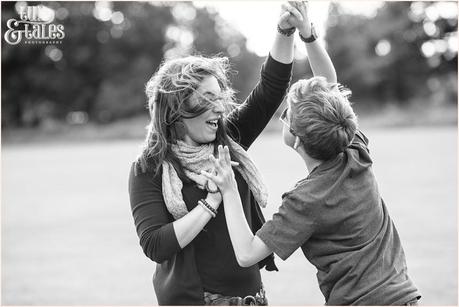 playful yorkshire portrait of boy and girl