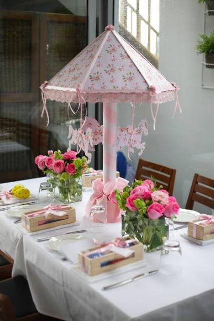 Pink Carousel Themed Christening Party  by Le Petit Party