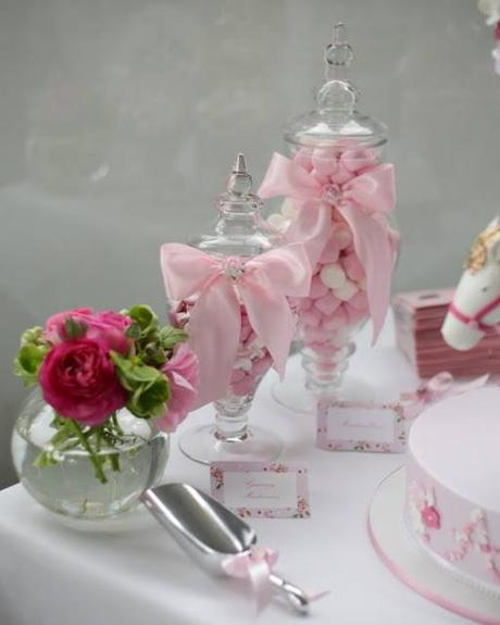 Pink Carousel Themed Christening Party  by Le Petit Party