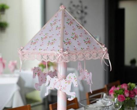 Pink Carousel Themed Christening Party  by Le Petit Party