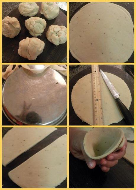 Samosa - dough collage4